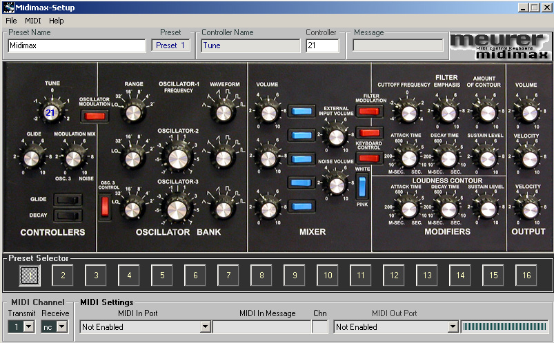 Midimax Software