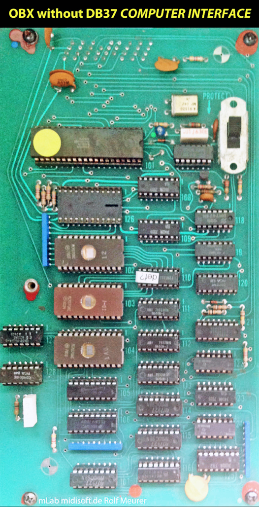 Oberheim old OBX without DB37 Computer Interface Port