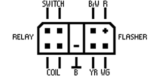 Yamaha xv535 flasher-relay-diagram